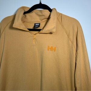 Helly Hansen Orange Quarter Zip Pullover long sleeve size 2XL Shirt